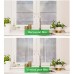 Window Film Privacy Blinds Glass Film Decorative Non-Adhesive Frosted Static Cling Sun Blocking Heat Control Home Office Stickers for Bathroom Door Coverings, Stripe Patterns 17.7 x 78.7 Inch