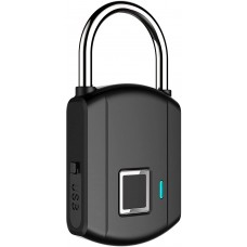 Fingerprint Padlock, Smart Biometric Lock, Ip65 Waterproof and Anti-Theft, USB Battery Low Battery Smart Reminder, Suitable for Sports School Office Lockers, Backpacks, Suitcases,