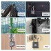 Fingerprint Padlock, Smart Padlock, Locker Lock, Biometric Metal Keyless Thumbprint Lock, Waterproof, USB Rechargeable, for Gym Locker, School Locker, Luggage, Backpack, Suitcase(Gray)