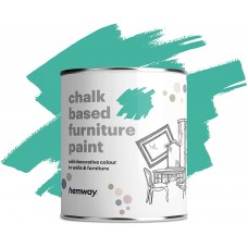 Bright Teal Turquoise Chalk Based Furniture Paint Matt Finish Wall and Upcycle DIY Home Improvement 1L / 35oz Shabby Chic Vintage Chalky (50+ Colours Available)