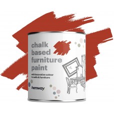 Florentine Red Chalk Based Furniture Paint Matt Finish Wall and Upcycle DIY Home Improvement 1L / 35oz Shabby Chic Vintage Chalky (50+ Colours Available)